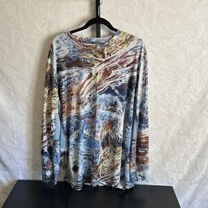 Realtree Fishing Camouflage Shirt in Blue and Brown